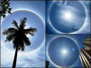 Sun Halo shown in Bangalore 2021 sun halo banglore 2021