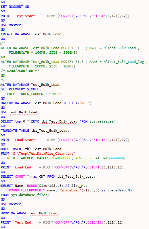 SQL Server Techniques: Experimenting with