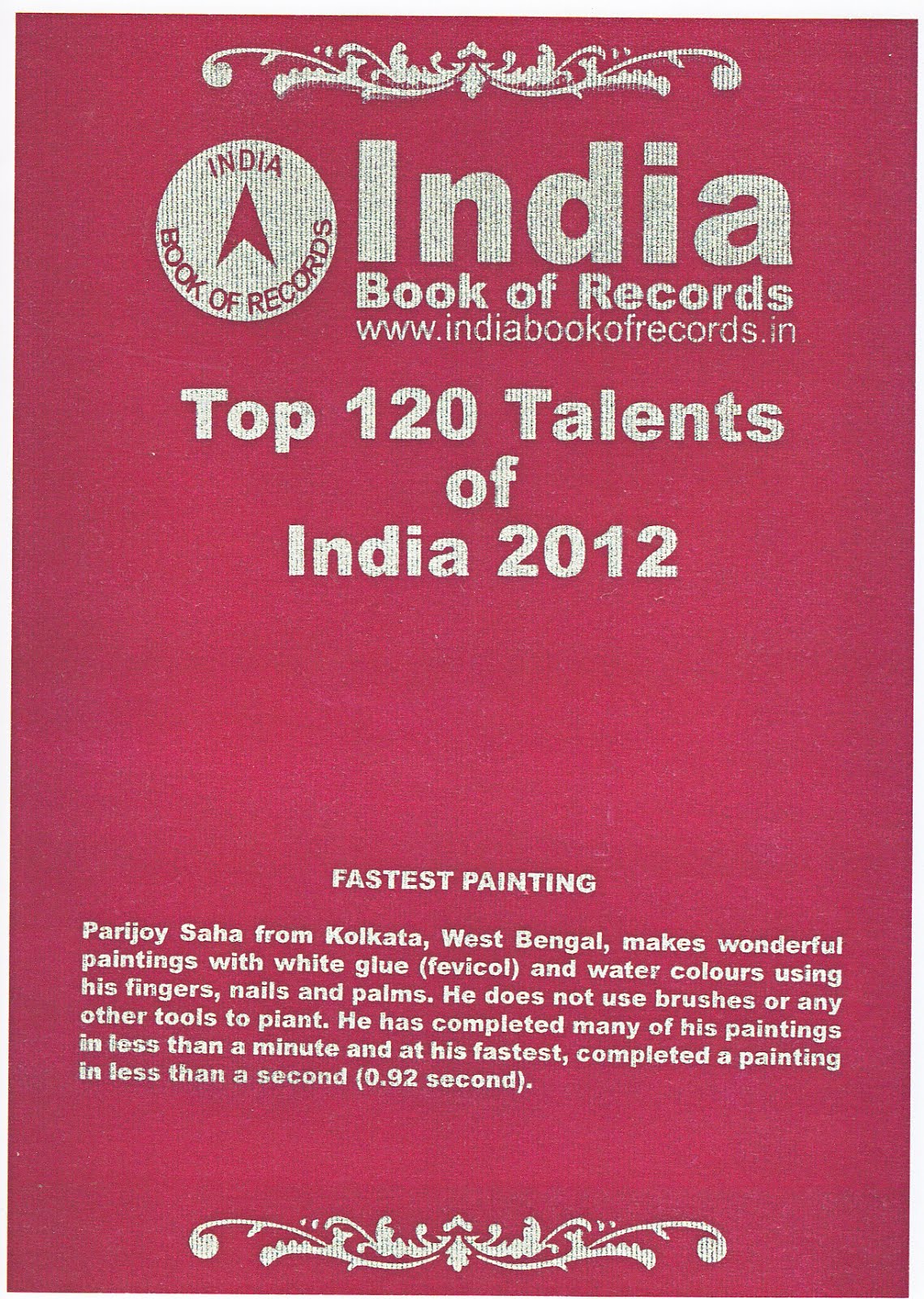 Included in the Top 120 Talents of the Nation