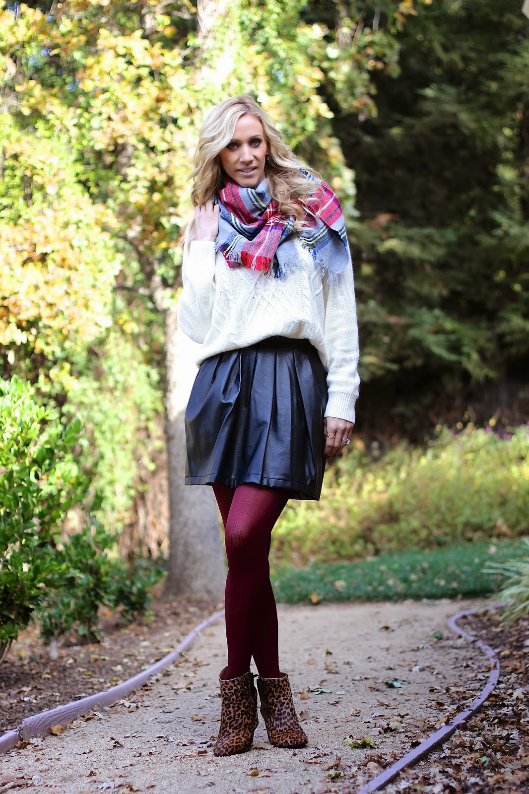 The Parlor Girl: 12 Days of Christmas Giveaway: Day 1 & Burgundy Tights