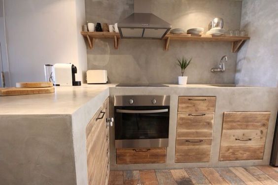 Un blog de decoración a mi manera... : Cemento en la cocina...