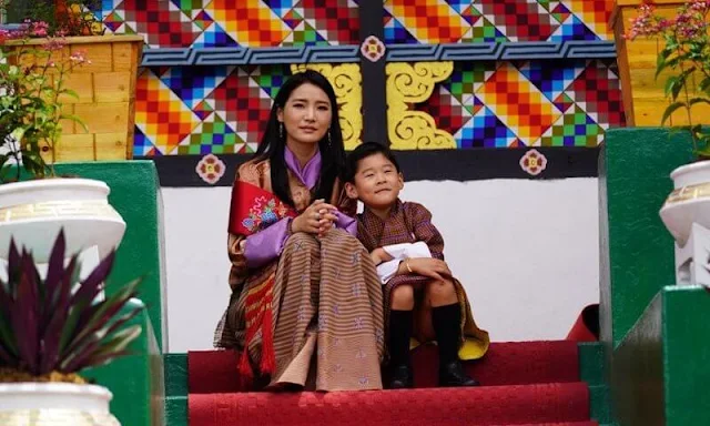 King Jigme Khesar Namgyel Wangchuck, Queen Jetsun Pema and Crown Prince Jigme Namgyel attended the Attestation Parade