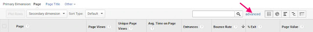 กรองหน้าเว็บเพจที่ bounce rate ต่ำ