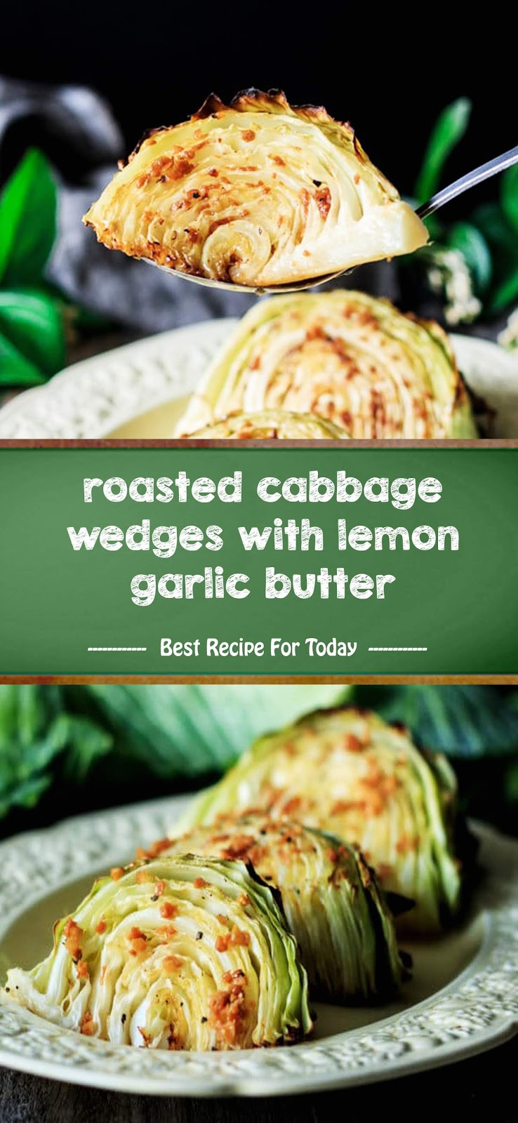 roasted cabbage wedges with lemon garlic butter Jolly Lotus