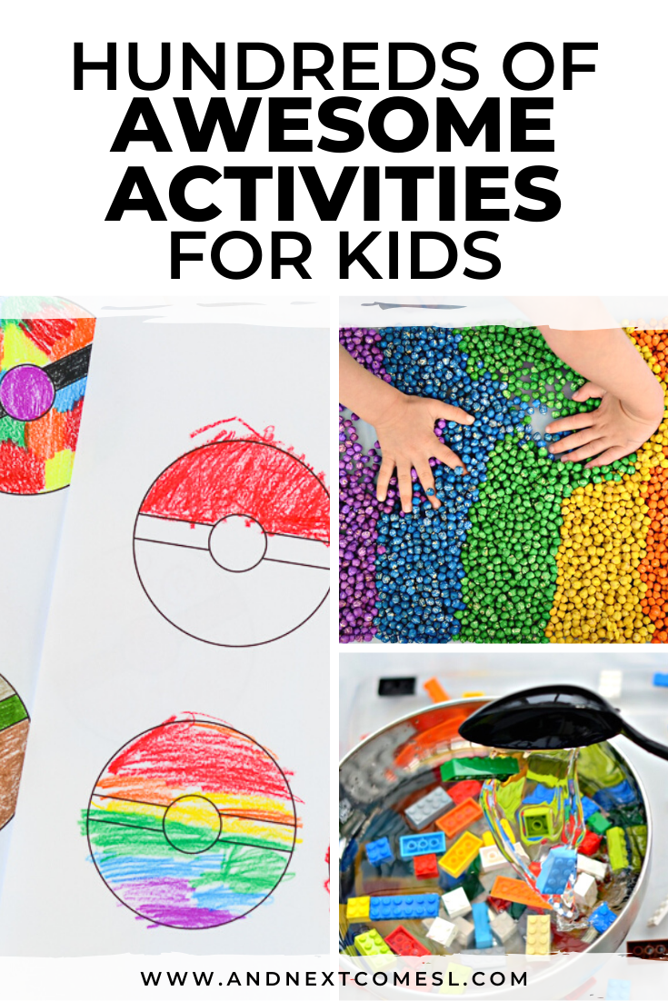 Hundreds of awesome activities for kids and sensory play ideas