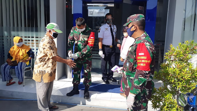 Tak Akan Ada Hentinya Koramil Pedan Lakukan Penegakan Disiplin Protokol Kesehatan