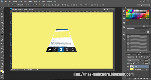 Cara Membuat Out Of Frame di Photoshop CS6 Lengkap Tutorial Cara Membuat Out Of Frame di Photoshop CS6 Lengkap Tutorial