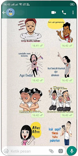 Kumpulan Stiker WhatsApp Lucu Bahasa Jawa