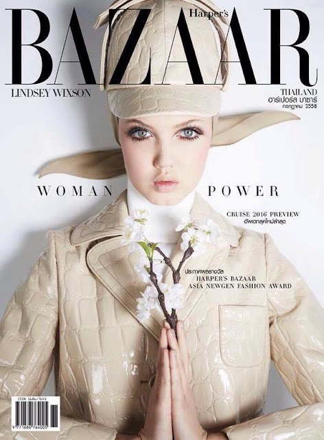  Fashion Model @ Lindsey Wixson - Harper's Bazaar Thailand, August 2015 