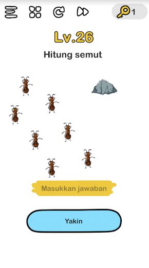 Hitung Semut Brain Out Ini Penjelasan Jawaban Level 26 Brain Out Cool Tekhno