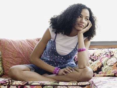 Young girl smiling