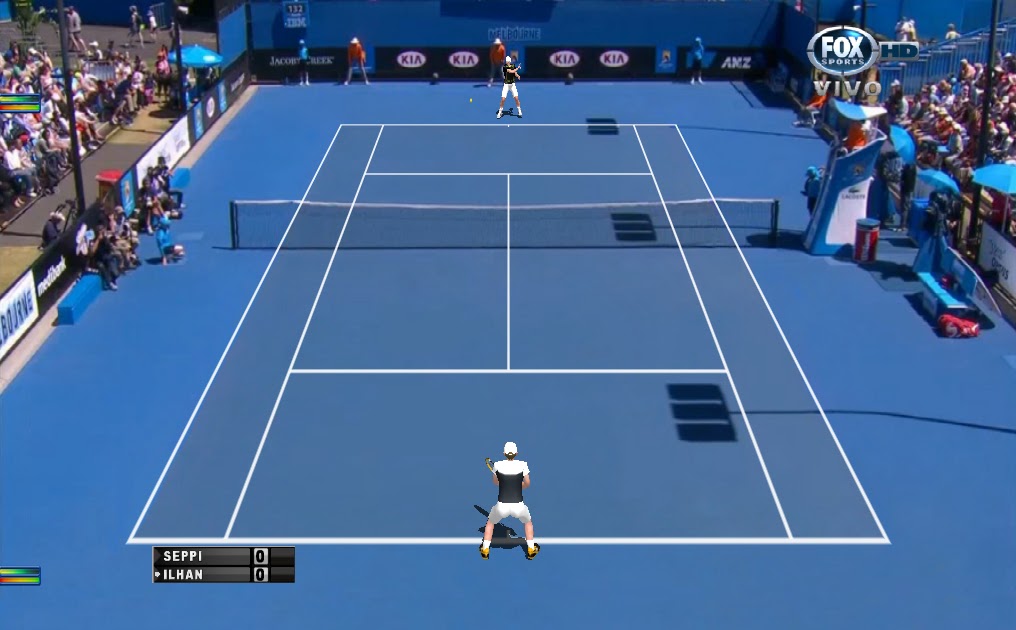Courts Tennis elbow Australian Open 2013 Court 6 (Día)