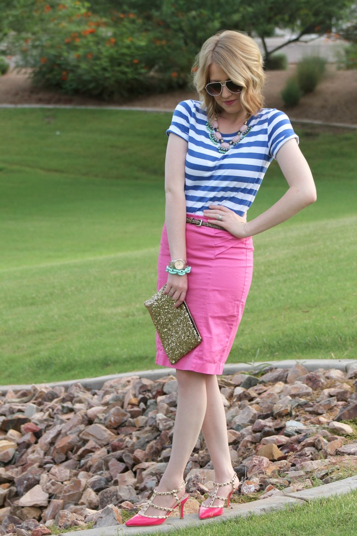 Fashion Flirtation: Day 13: Stripes + More Pink