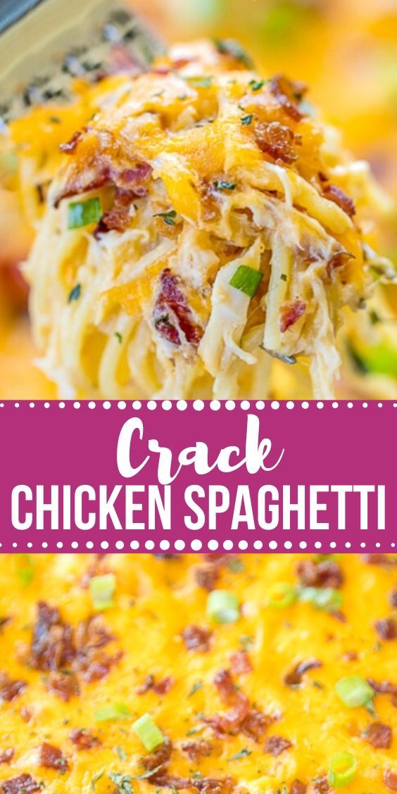 Crack Chicken Spaghetti Recipe - the chunky chef