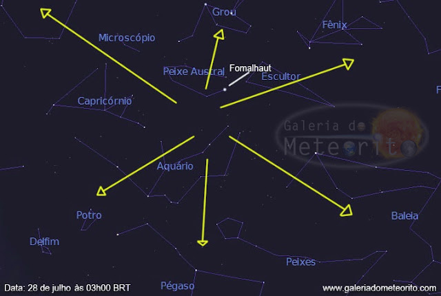 Radiante da Chuva de Meteoros Delta Aquaridas 2016