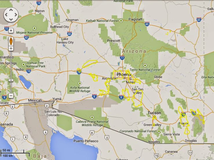 Arizona Geology: Updated subsidence maps released with standardized legends