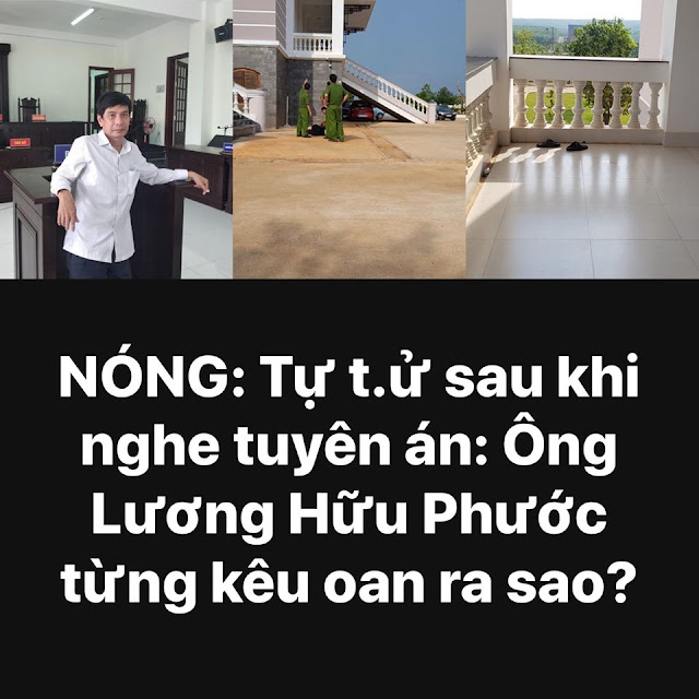 Cơ quan chức năng tỉnh Bình Phước đang điều tra làm rõ nguyên nhân tử vong của ông Lương Hữu Phước (55 tuổi, ngụ TP Đồng Xoài) nghi tự tử sau khi nghe tòa tuyên án. Ông Phước từng liên quan đến vụ án nào và từng kêu oan ra sao?    Bị tông xe, người chết, kẻ đi tù Theo nội dung vụ án, khoảng 11h ngày 15-1-2017, sau khi uống rượu ở nhà ông Phạm Văn Tuấn tại khu phố Phước An (phường Tân Xuân, thị xã Đồng Xoài, tỉnh Bình Phước), ông Lương Hữu Phước đi về nhà.    Đến khoảng 13h cùng ngày, ông Trần Hữu Quý rủ ông Phước đi hát karaoke. Đi một đoạn, thấy ông Quý không đội mũ bảo hiểm nên chở ông Quý đi về nhà ông Quý để lấy mũ bảo hiểm. Khi đi đến gần trước nhà ông Quý thuộc thì ông Phước dừng xe lại bên lề phải theo chiều đi của mình để ông Quývào nhà lấy mũ bảo hiểm, nhưng ông Quý không chịu xuống xe.    Lúc này, ông Phước lái xe rẽ trái đi qua đường. Khi xe của ông Phước tới phần đường dành cho xe đi ngược chiều thì bị xe máy do anh Lâm Tươi lái, chở anh Tiếp Trị đụng vào gây tai nạn, khiến ông Lương Hữu Phước và ông Trần Hữu Quý bị thương. Đến ngày 17-1-2017 ông Quý tử vong.    Hồ sơ thể hiện, ông Phước có nồng độ cồn trong máu là 0,69 mg/l khí thở. Còn Lâm Tươi có nồng độ cồn trong máu là 0,57 mg/l khí thở, Lâm Tươi chở Tiếp Trị mà không có bằng lái xe.  Từng bị hủy án vì điều tra thiếu sót Ngày 9-5-2017, Cơ quan CSĐT Công an TP.Đồng Xoài đã khởi tố vụ án, khởi tố bị can đối với ông Lương Hữu Phước để điều tra về hành vi “Vi phạm quy định về điều khiển phương tiện giao thông đường bộ”.    Ngày 29-3-2018, xử sơ thẩm lần 1, TAND thị xã Đồng Xoài, tỉnh Bình Phước tuyên phạt ông Lương Hữu Phước 3 năm tù về tội vi phạm quy định về điều khiển phương tiện giao thông đường bộ. Ông Phước kháng cáo kêu oan.    Ngày 9-10-2018, TAND tỉnh Bình Phước xét xử phúc thẩm lần 1, hủy bản án sơ thẩm lần 1 để điều tra, xét xử lại. Bản án này nêu ra 11 điểm thiếu sót trong việc điều tra thu thập chứng cứ, vi phạm nghiêm trọng thủ tục tố tụng.    Hội đồng xét xử nhận định, lời khai của bị cáo và các nhân chứng có nhiều quan điểm còn mẫu thuẫn. Theo lời khai của bị cáo Phước thì trước khi chuyển hướng, ông Phước đã bật đèn xi nhan. Trong khi các nhân chứng Trần Thị Hằng, Trần Thị Kim Liên khai không thấy. Tại phiên tòa chị Hằng, chị Liên khai không thấy chứ không khẳng định Phước không bật đèn.    Biên bản khám nghiệm phương tiện liên quan đến tai nạn giao thông không thể hiện vị trí công tắc đèn xi nhan, không ghi rõ tình trạng ổ khóa điện khởi động xe ở vị trí mở hay tắt. Kết quả điều tra và bản án sơ thẩm xác định bị cáo chuyển hướng không bật đèn xi nhan là chưa đủ căn cứ.    Trong quá trình điều tra, tại biên bản đổi chất và tại phiên tòa, Lâm Tươi đều khai nhận khi xe của Tươi cách 50m, Tươi nhìn thấy ông Phước và ông Quý dừng xe ở lề đường bên trái hướng ngã tư Sóc Miên - Trạm Điện. Khi cách 1m, Tươi thấy ông Phước bằng qua đường và đi từ từ. Lời khai này của Lâm Tươi mâu thuẫn với lời khai chính mình về tình huống bị bất ngờ khi cách xe bị cáo Phước 5m không kịp xử lý nên xe của Lâm Tươi đang điều khiển tông xéo vào giữa xe của bị cáo Phước.    Cơ quan điều tra chưa điều tra làm rõ để xác định hướng va chạm của xe do Lâm Tươi lái đối với chiếc xe do bị cáo Phước lái.    Tại phiên tòa, Lâm Tươi khai nhận khi bất ngờ gặp xe bị cáo Phước băng ngang đường, Lâm Tươi bẻ tay lái về bên phải. Trong trường hợp này thì không thể tạo ra vết cày có điểm cách lề đường 2,2 mét như trên được nên cần phải tiến hành thực nghiệm điều tra hoặc giám định để xác định hướng tác động để xác định Lâm Tươi điều khiển xe cách lề đường bên phải bao nhiêu mét, có đi đúng phần đường bên phải theo qui định hay không.    Hội đồng xét xử cũng đặt câu hỏi trước khi xảy ra tai nạn, Lâm Tươi có quay lại phía sau để nói chuyện với Trị Tiếp như lời khai nhân chứng hay không?    Hiện trường vụ án không có dấu vết thắng của xe do Lâm Tươi điều khiển, nên cần phải điều tra làm rõ khi điều khiển xe Lâm Tươi có quan sát phía trước hay không để xác định nguyên nhân chính dẫn đến vụ tai nạn. Cần phải xác định và điều chỉnh lại biển số của chiếc xe do Lâm Tươi lái.    Hội đồng xét xử cũng cho rằng khi điều tra xét xử lại vụ án, các cơ quan tiến hành tố tụng cũng cần phải xem xét đánh giá lại người bị hại có phần lỗi nào hay không. Vì kết quả điều tra đã thể hiện khi bị cáo Lương Hữu Phước điều khiển xe rẽ qua đường, việc anh Trần Hữu Quý đã vịn tay vào vai (lời khai của nhân chứng, hoặc chồm người ghi tay Phước (như lời khai của bị cáo), do đó cần phải đánh giá hành động này của Quý có ảnh hưởng đến việc điều khiển xe lúc sang đường của bị cáo.  Ông Lương Hữu Phước từng kêu oan ra sao? Trong các phiên tòa sơ thẩm và phúc thẩm, ông Phước khai sáng và trưa 15-1-2017, ông Phước có uống vài ly rượu.    Đến 13h30 ông Phước đi xe máy về thì ông Quý xin cho quá giang. Khi đến ngã tư Sóc Miên, ông Phước dừng xe chờ đèn đỏ thì ông Quý nhờ chở ra quán karaoke. Do ông Quý không đội nón bảo hiểm nên ông Phước chở ông Quý về nhà lấy nón.    Đến trước nhà ông Quý, thấy vợ ông Quý là bà Liên và Hằng đang ngồi nhặt rau thì ông Phước dừng xe bên lề phải, kêu ông Quý xuống xe nhưng ông Quý không xuống mà đòi bị cáo chở ra quán karaoke.    Lúc này, ông Phước xi nhan qua đường thì ông Quý rà chân xuống đường. Khi xe cách lề đường bên kia 1m thì ông Qúy chồm lên ghì tay lái xe nên ông Phước rà chân chạy xe từ từ qua đường. Lúc này có 1 xe máy chạy đến tông vào bên hông xe bị cáo làm bị cáo và ông Quý té ngã. Hậu quả là ông Quý chết.    Ông Phước cho rằng cái chết của ông Quý không phải do lỗi của mình và yêu cầu HĐXX tuyên ông không phạm tội.    Luật sư Dương Vĩnh Tuyến - người bào chữa cho ông Phước, cho rằng bản cáo trạng của VKSND TP.Đồng Xoài không đúng với biên bản thực nghiệm hiện trường, sơ đồ hiện trường, biên bản khám nghiệm ban đầu.    Luật sư cho rằng nguyên nhân vụ tai nạn là do Lâm Tươi chạy sai làn đường, bất ngờ rẽ trái và do Lâm Tươi đã uống rượu, lái xe với tốc độ cao nên đã tông vào xe của bị cáo.    Ngày 6-12-2019, TAND TP. Đồng Xoài xét xử sơ thẩm lần 2, tuyên phạt ông Lương Hữu Phước 3 năm tù về tội vi phạm quy định về điều khiển phương tiện giao thông đường bộ.    Sáng 29-5-2020, TAND tỉnh Bình Phước xét xử phúc thẩm lần 2, tuyên y án sơ thẩm. Chiều ngày 29-5, sau khi nghe tòa tuyên án, ông Phước đến trụ sở TAND tỉnh Bình Phước tự tử. Vụ việc đang tiếp tục được điều tra.    Theo: Tuổi trẻ