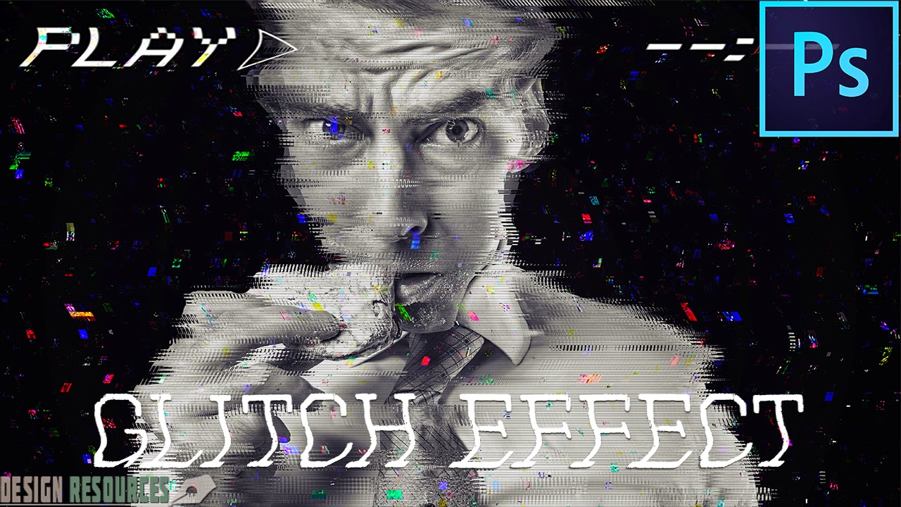 Awesome Glitch Effect Photoshop Tutorial Dr Design Resources