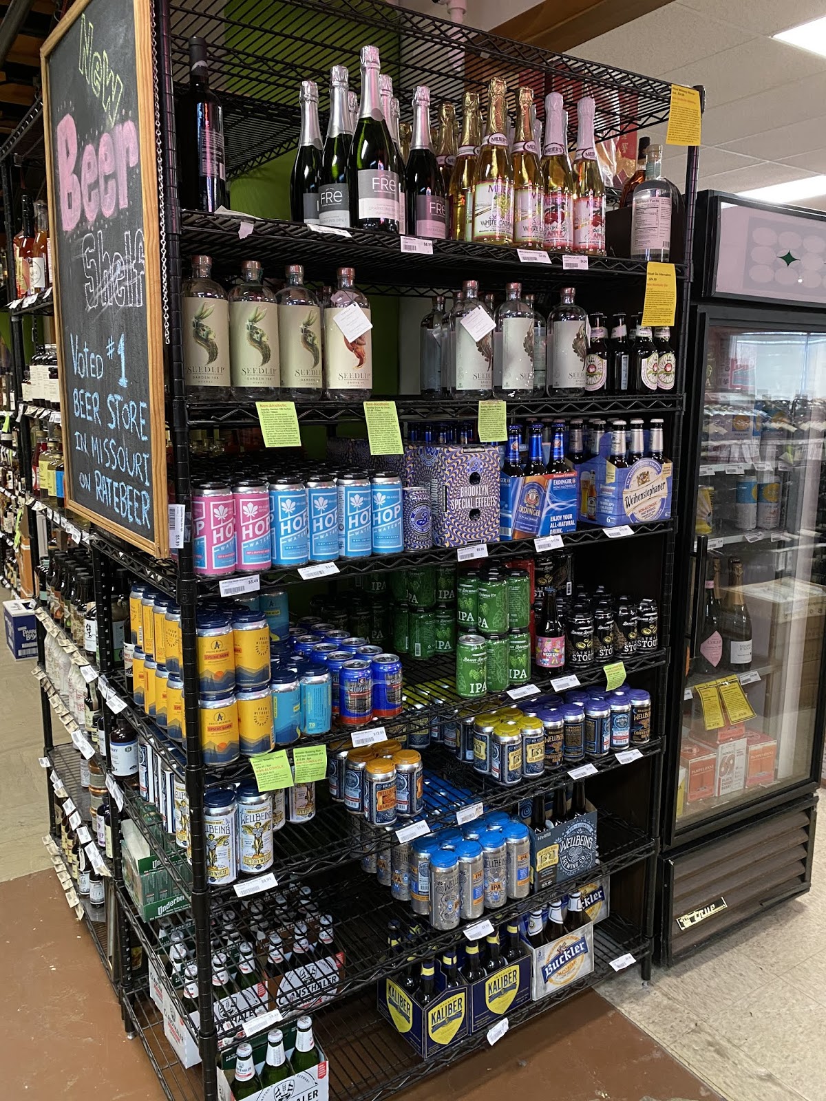 The Wine and Cheese Place Beer Shelves Forsyth