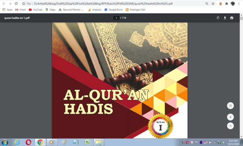 Download Buku Al Quran Hadis Kelas 3 Mi Kurikulum 2013
