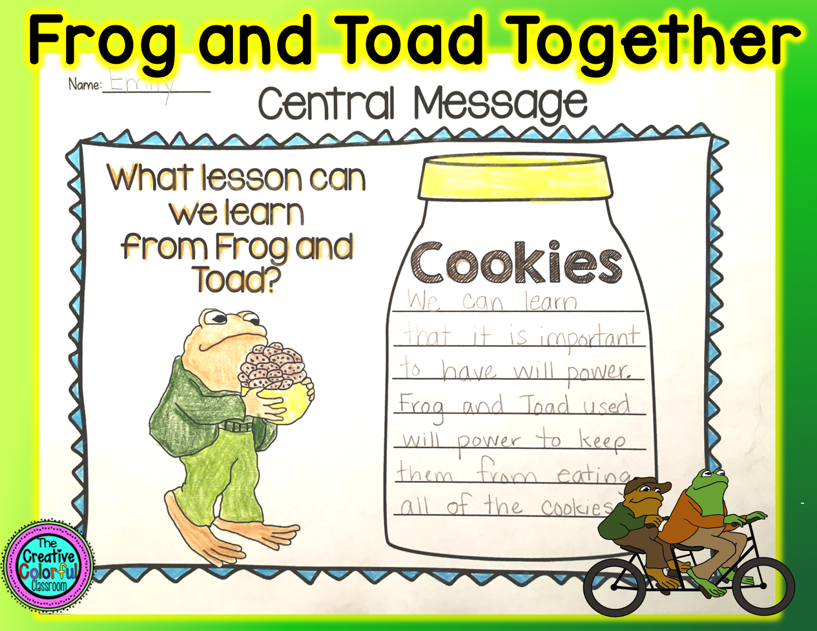 The Creative Colorful Classroom Frog and Toad