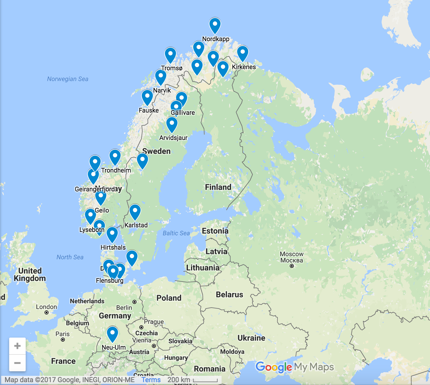 Uber Norwegen Zum Nordkap Uber Lappland Und Schweden Zuruck