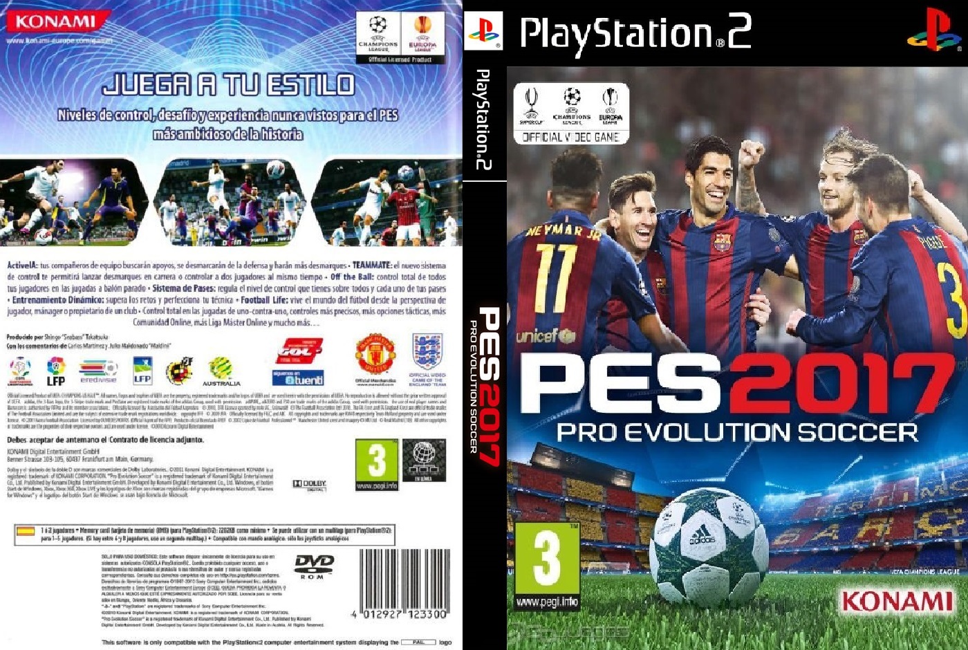 Pro evolution soccer 2017 ps2