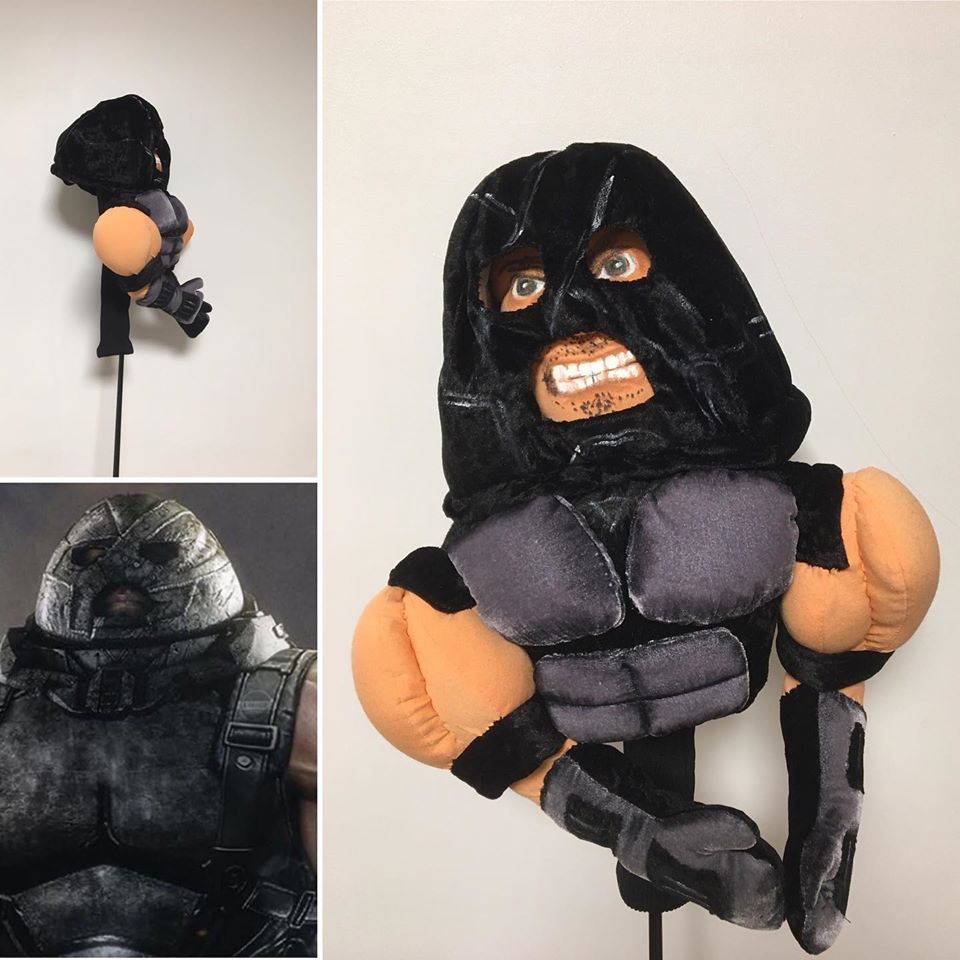 Custom Golf headcovers and puppets Juggernaut Custom made golf head