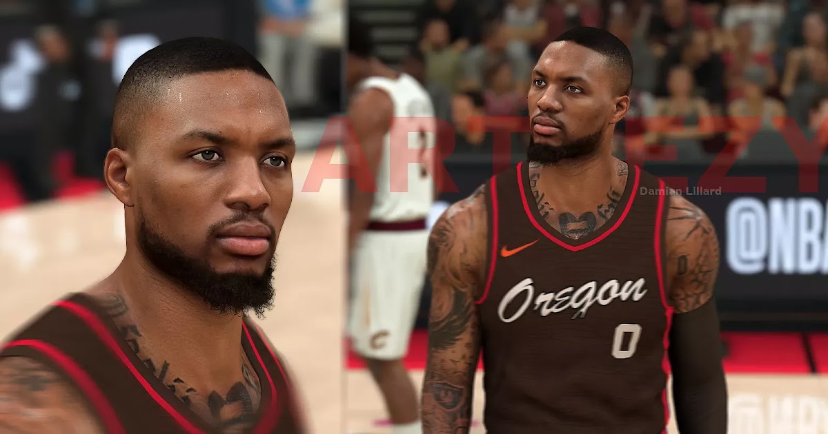 NBA 2K21 Damian Lillard Cyberface and Body Update by