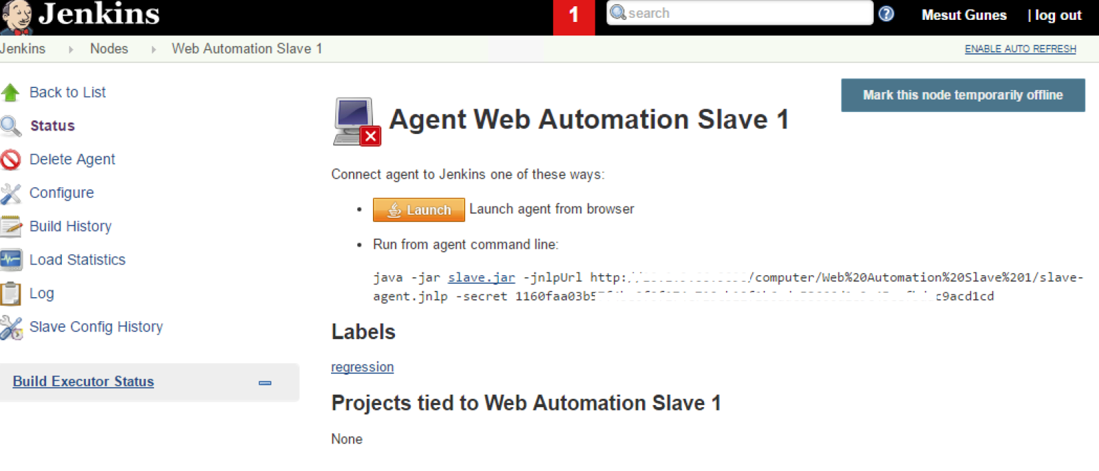 Adding Slave Jenkins to Master Jenkins