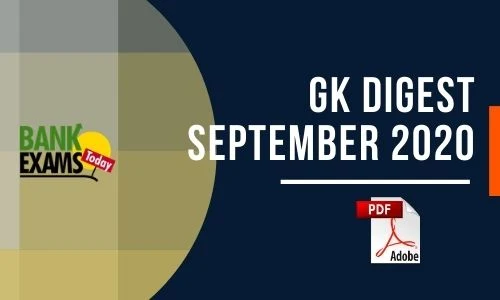 GK Digest September 2020 - Download PDF