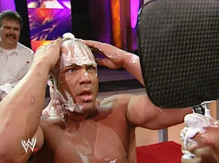WWE Judgement Day 2002 - Kurt Angle got shaved bald