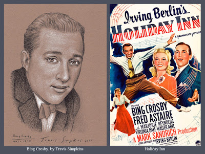 Bing Crosby. Crooner. Singer, Musician and Actor. Holiday Inn. by Travis Simpkins