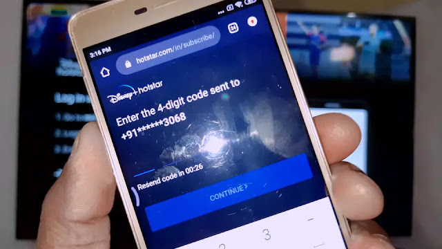 enter otp here Disney+ hotstar tv activation