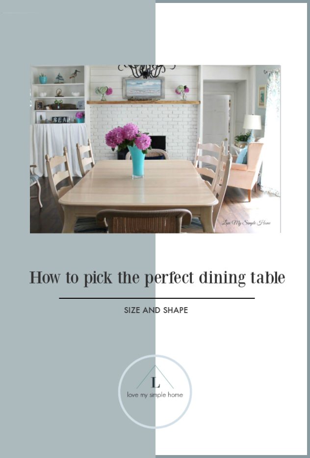 How To Pick The Perfect Dining Table Love My Simple Home