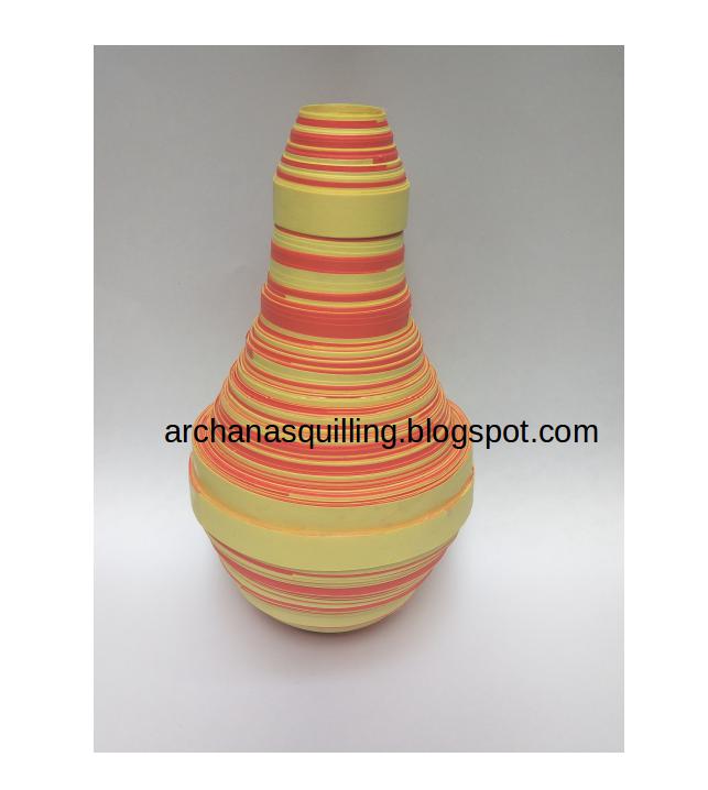 to the world of Archana's Quilling Art Quilling flower vase
