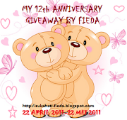 MY 12th ANNIVERSARY GIVEAWAY BY FIEDA