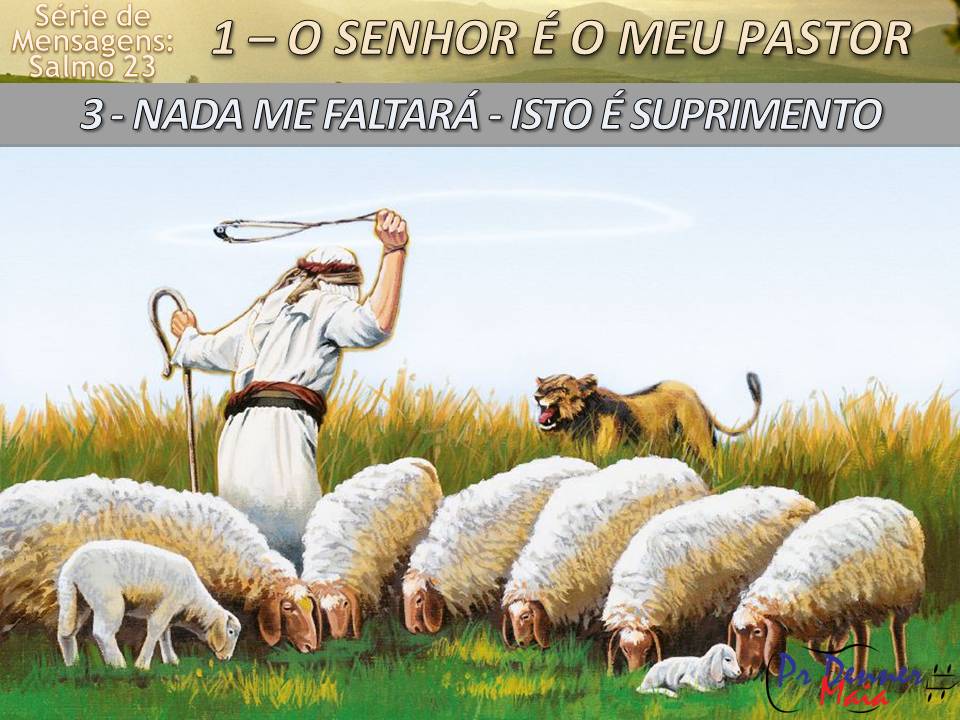 Sermões e Mensagens SALMOS 23 1 O SENHOR É O MEU PASTOR