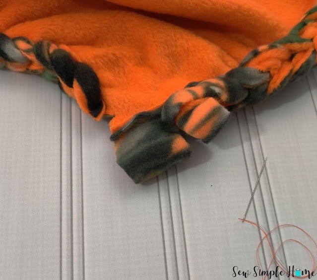 DIY Braided Fleece Blanket Tutorial Sew Simple Home