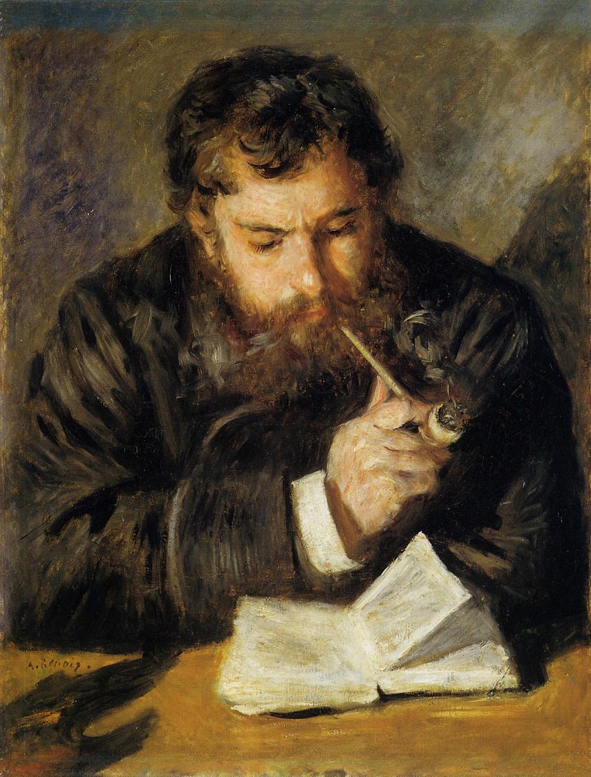 Claude Monet -The Reader by Pierre-Auguste Renoir, 1874