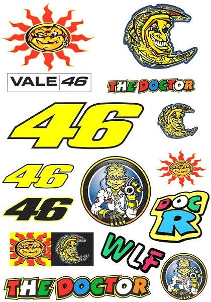 Racing Land garage: Valentino Rossi Moon & Sun Logo
