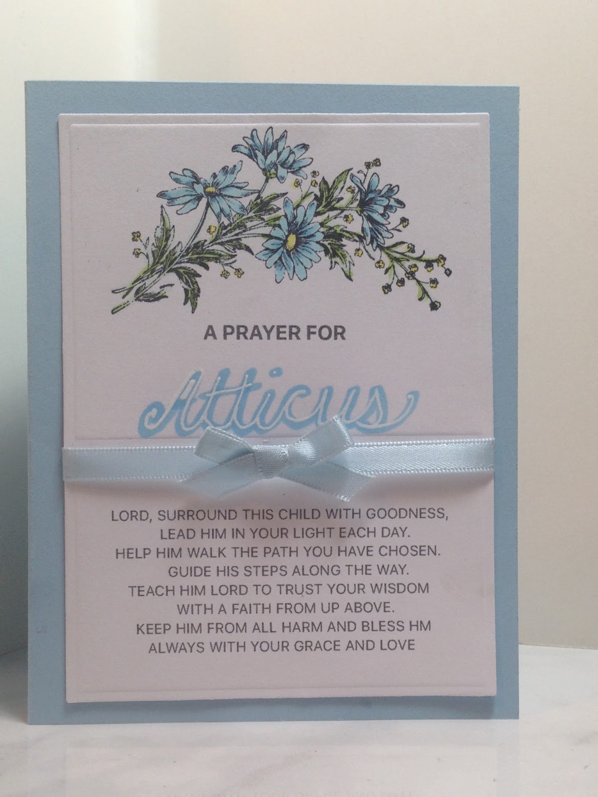 Amy s Creative Pursuits How To Make A Baby Dedication Card For A 