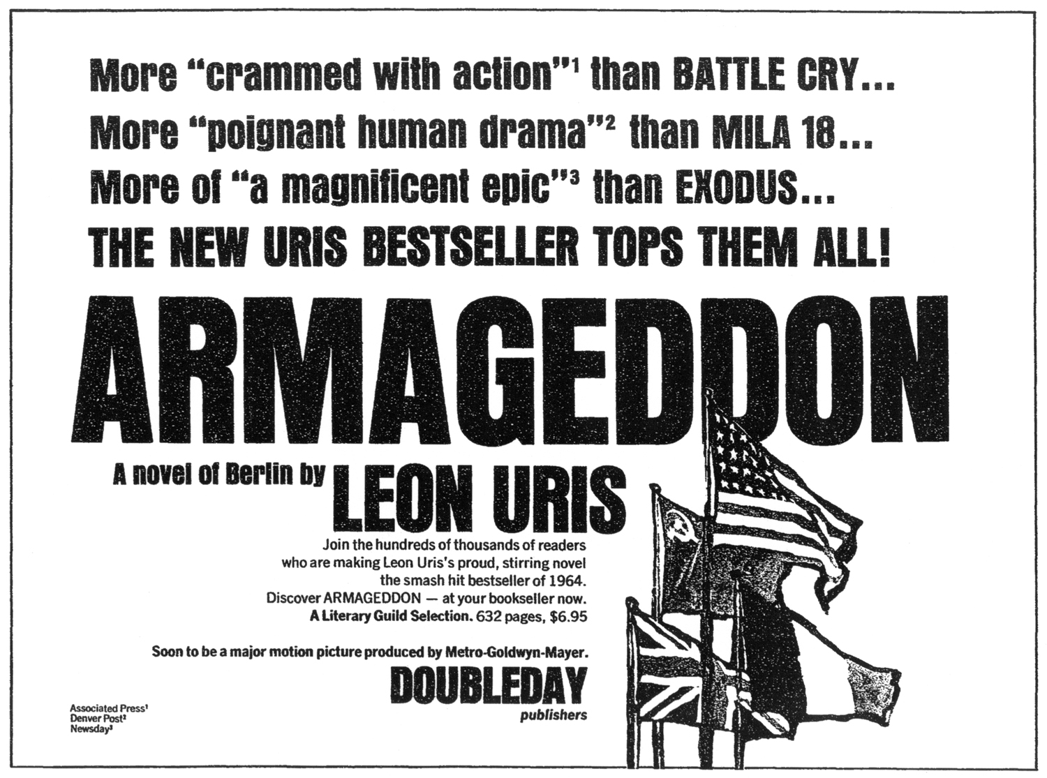 The Paperback Film Projector Book Ad of the Week ARMAGEDDON (1964)