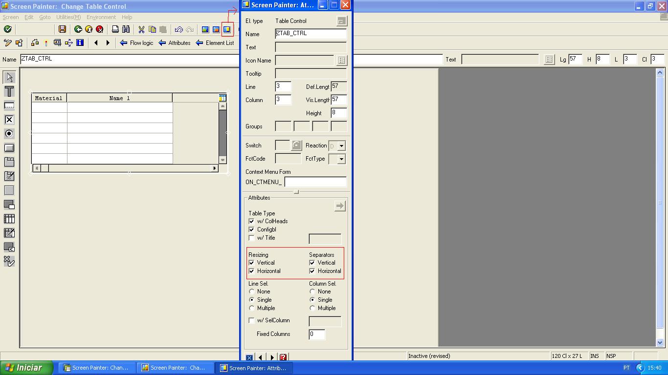 ABAP Junior Module Pool Table Control