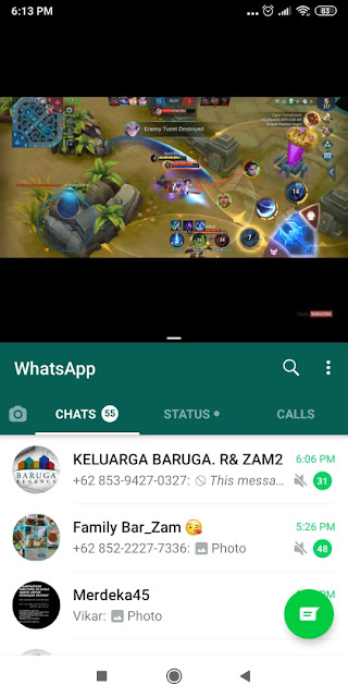 Buka Dua Aplikasi Dalam Waktu Bersamaan di Android