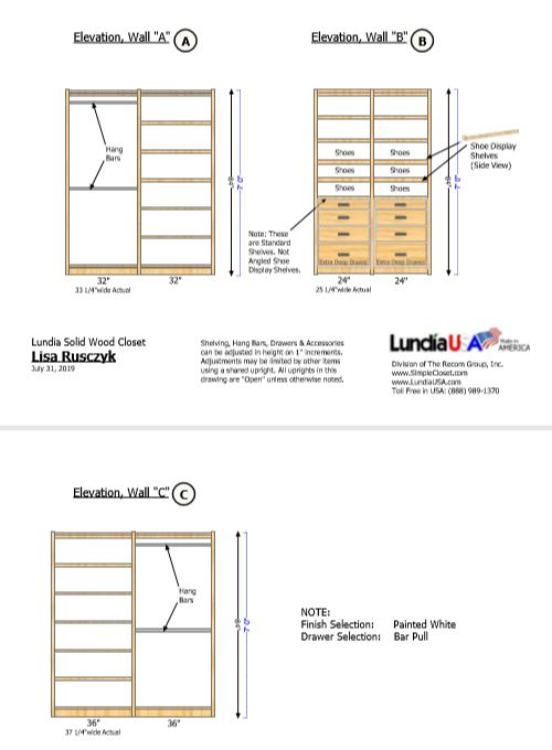 Charlie The Cavalier Wood Walk in Closet System Planning Lundia