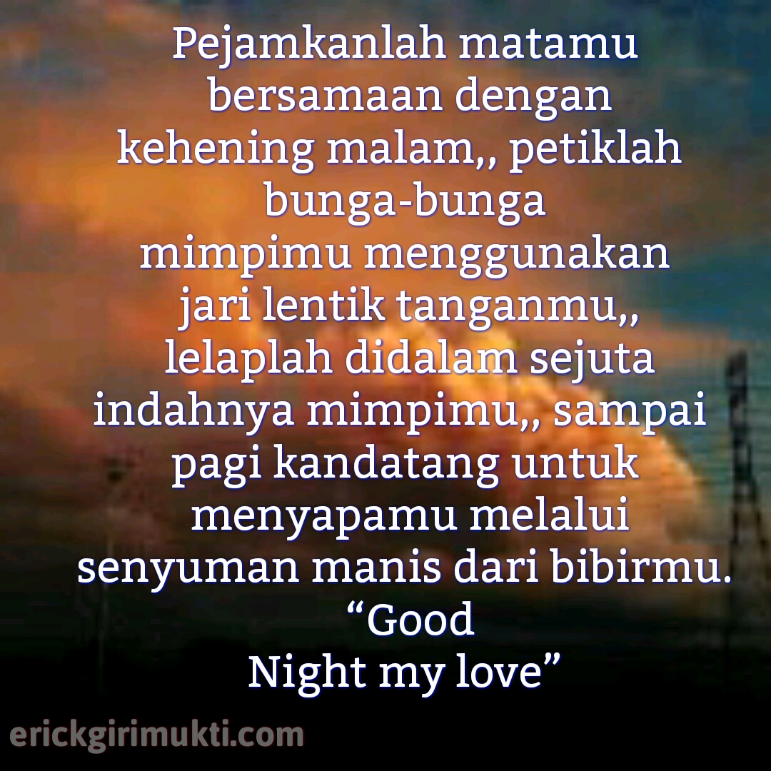 Kata Mutiara Ucapan Selamat Malam Terbaru Menyentuh Hati | Gambar Kata