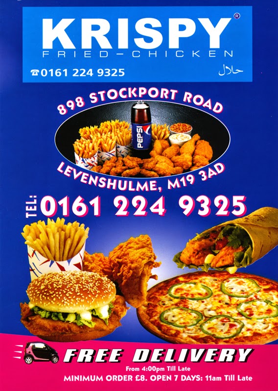 Museum of Takeaway Menu Art Krispy FriedChicken Manchester 2014