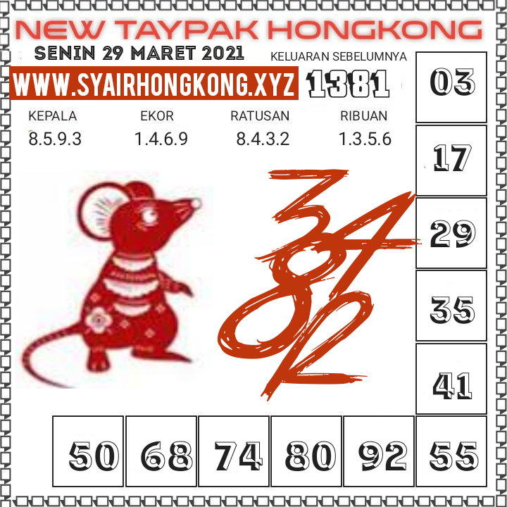 Syair Hk Hari Ini Terbaru Senin 29032021 Bocoran Hk Malam Ini