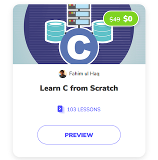 best interactive course to learn C programming